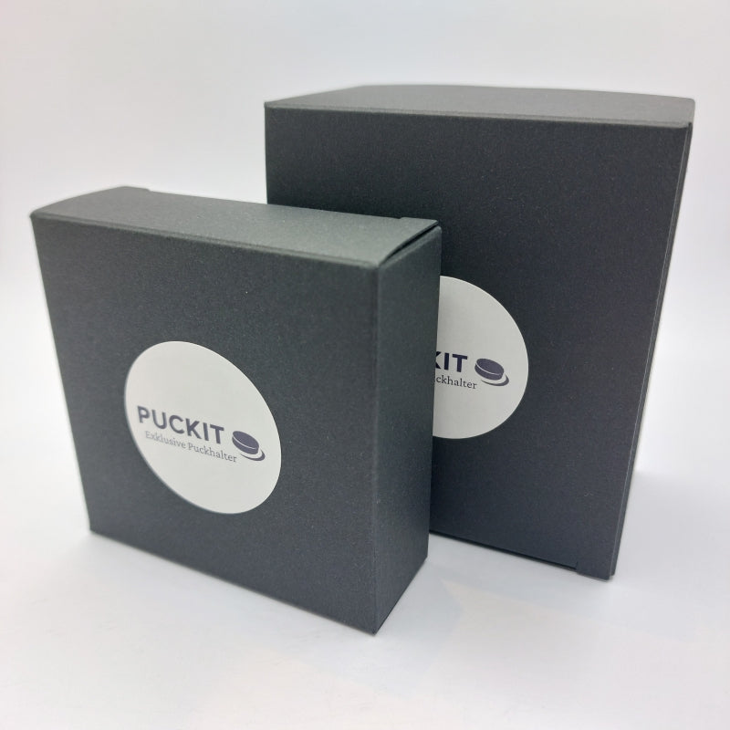 Puckhalter Rot & personalisierter Puck im Classic Set