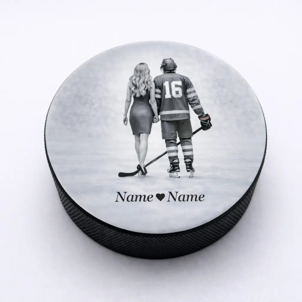 Personalisierter Paar Puck Valentinstag Geschenk für SIe / Ihn