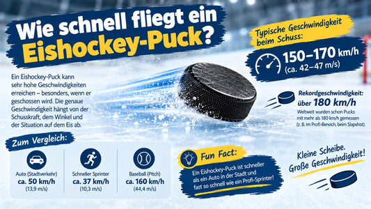 Wie schnell fliegt ein Eishockey-Puck? Rekorde und Messwerte