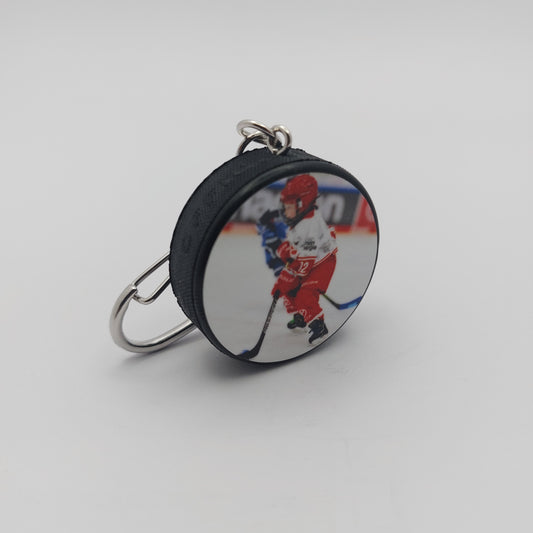 Schlüsselanhänger Eishockeypuck Personalisiert