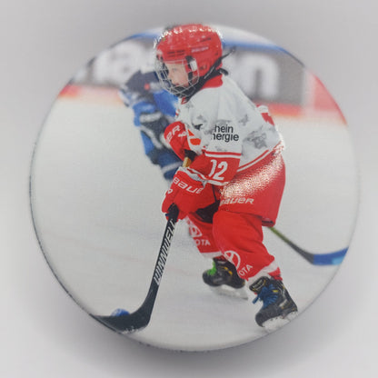 Personalisierter Eishockey Puck mit Fotodruck + 3D Effekt