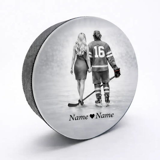 Personalisierter Paar Puck Valentinstag Geschenk für SIe / Ihn