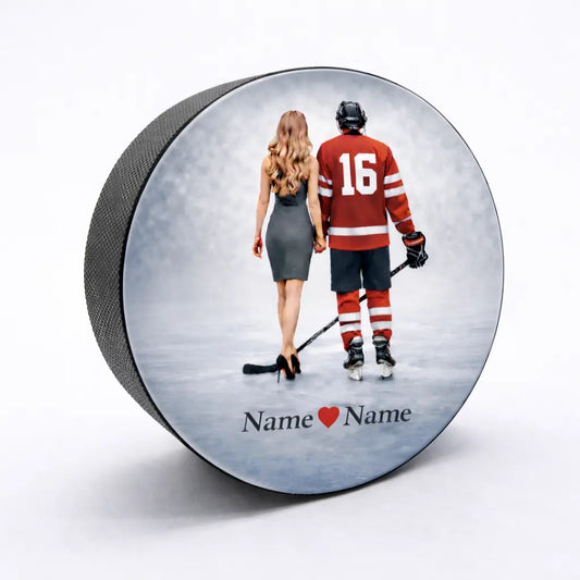 Personalisierter Paar Puck Farbe Valentinstag Geschenk für SIe / Ihn