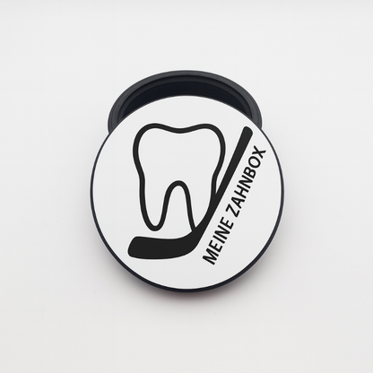 Zahnbox – Die Milchzahnbox im Eishockey-Puck Design