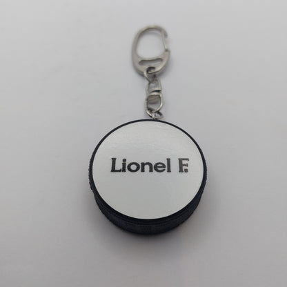 Schlüsselanhänger Eishockeypuck Personalisiert