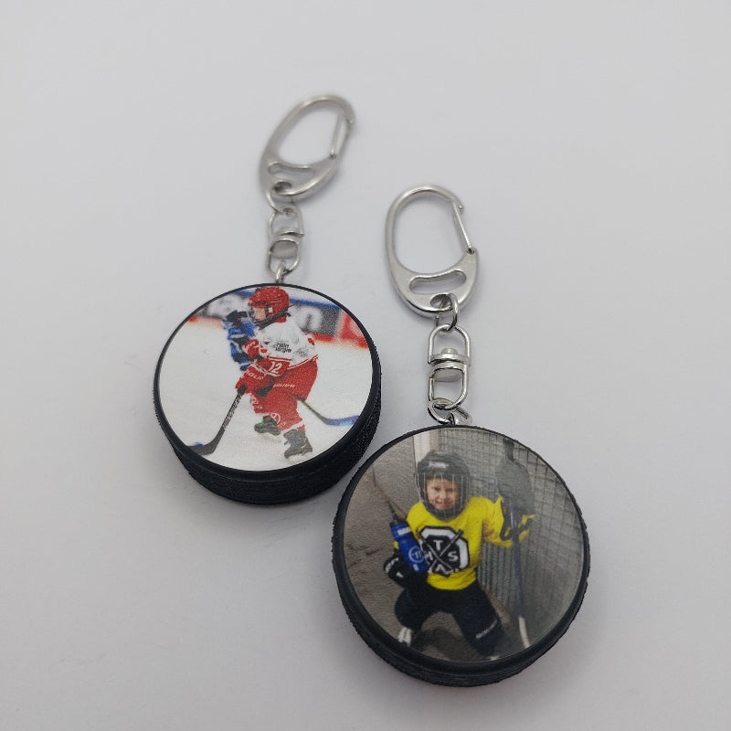 Schlüsselanhänger Eishockeypuck Personalisiert